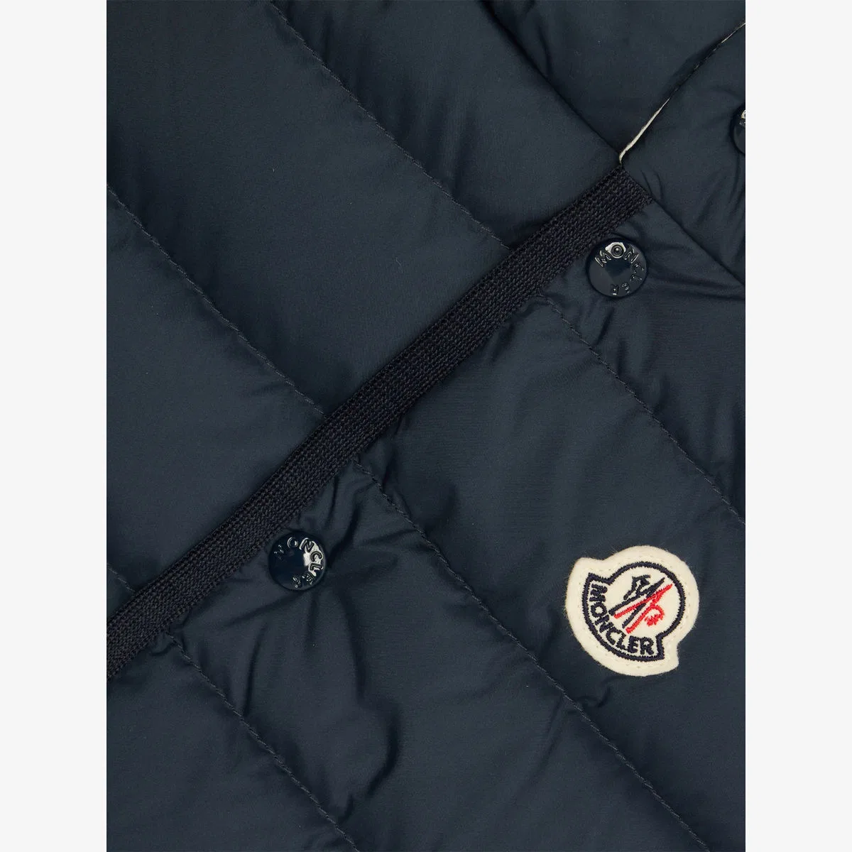 Тканый жилет Pax с капюшоном, размер 6 месяцев - 3 года Moncler, голубой — фото 2