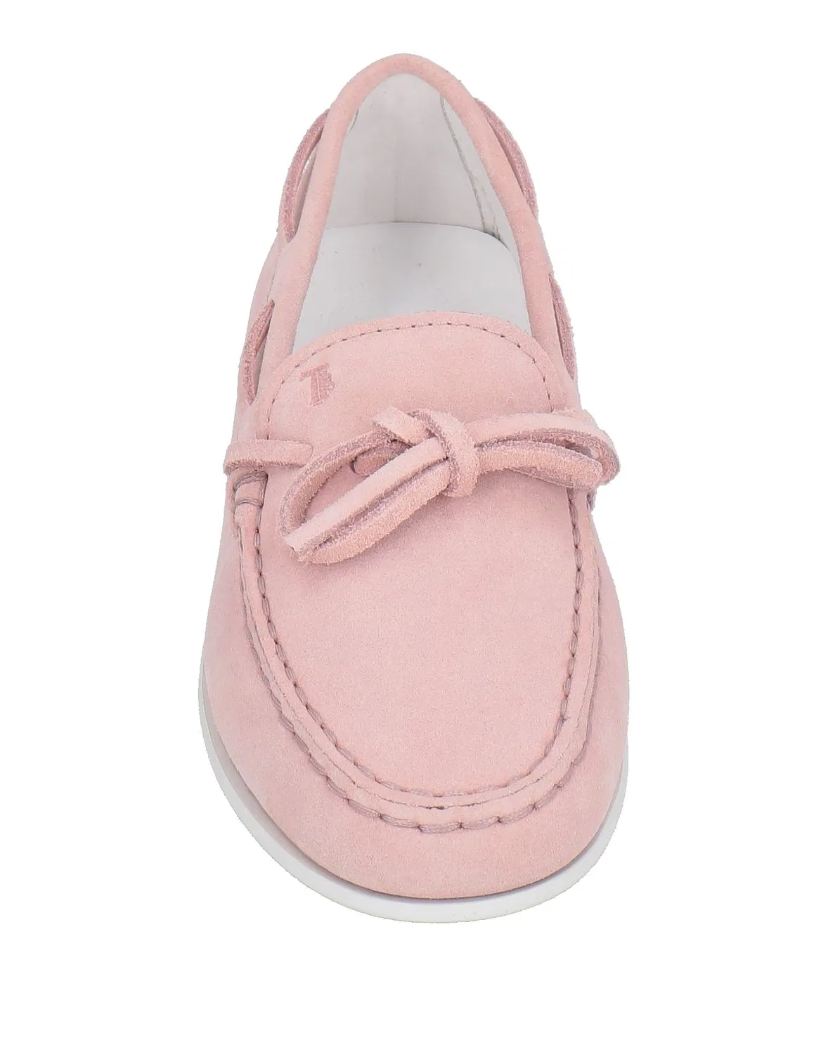 Детские лоферы для девочек замшевые Tod'S, Light Pink — фото 4