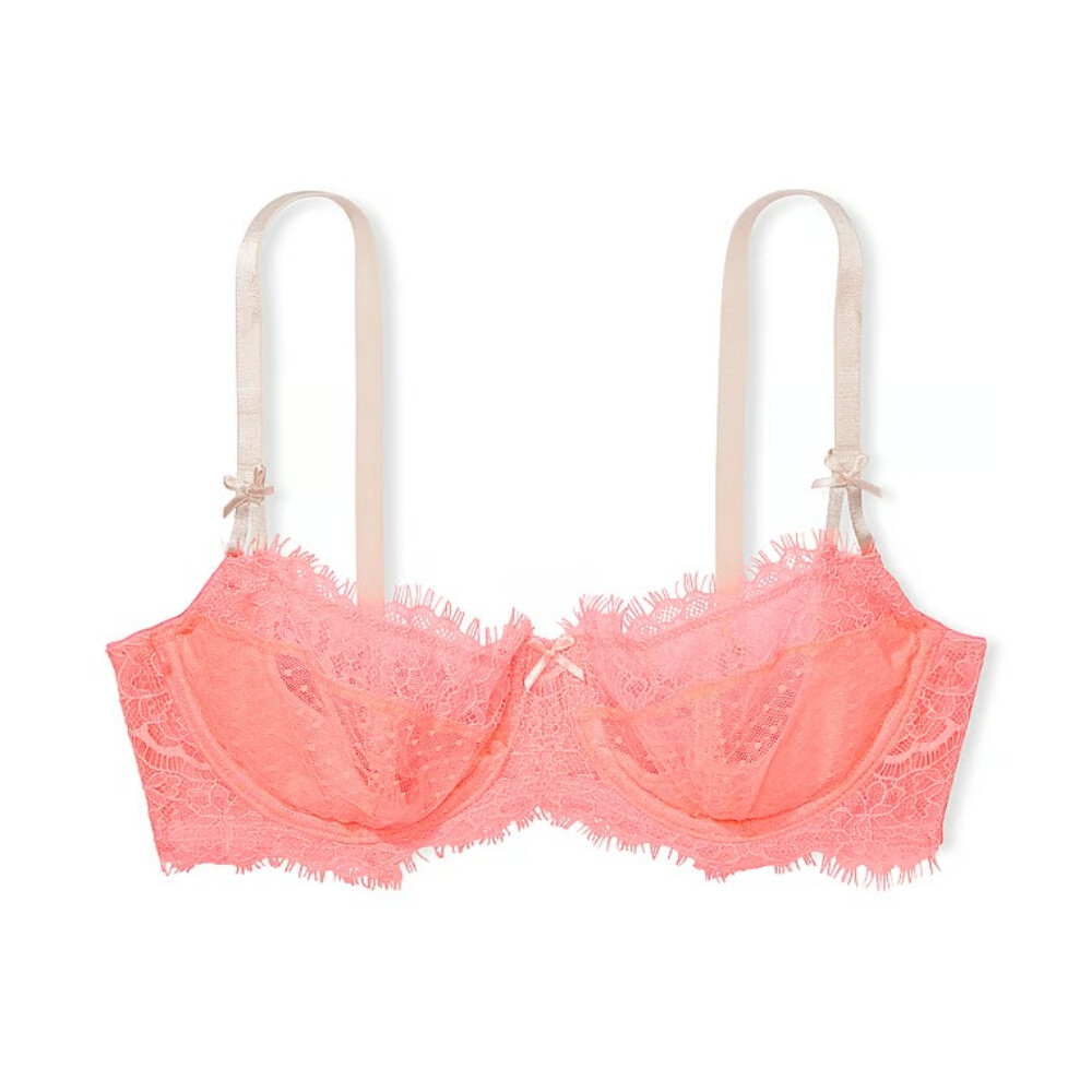 

Бюстгальтер Victoria's Secret Dream Angels Unlined Demi, персиковый