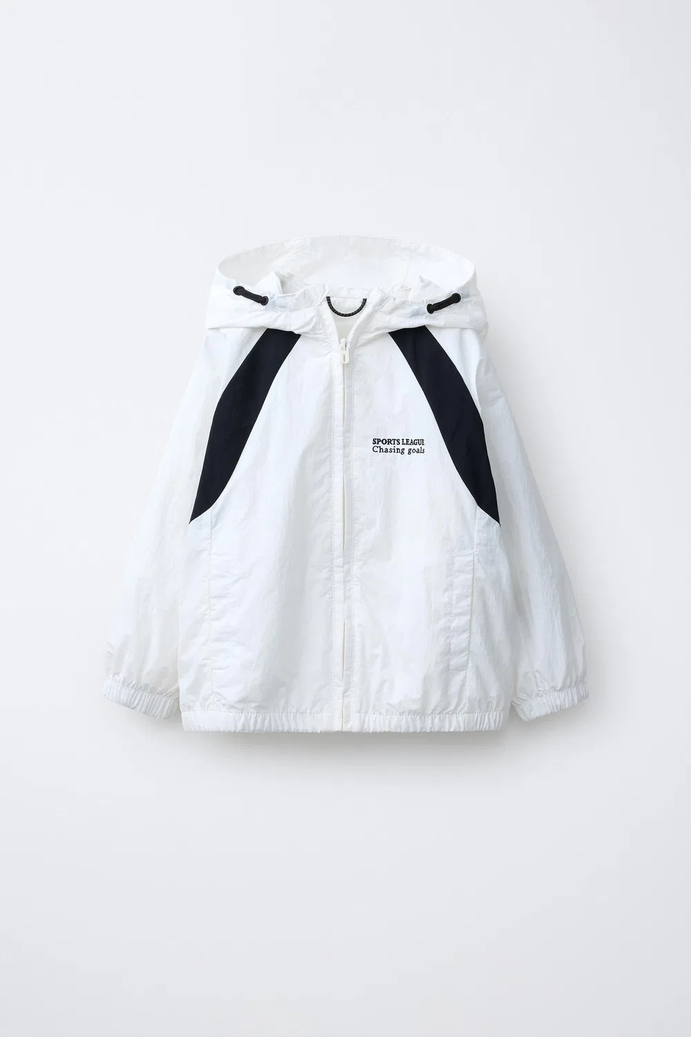 Легкий дождевик с надписью ZARA, Black/White