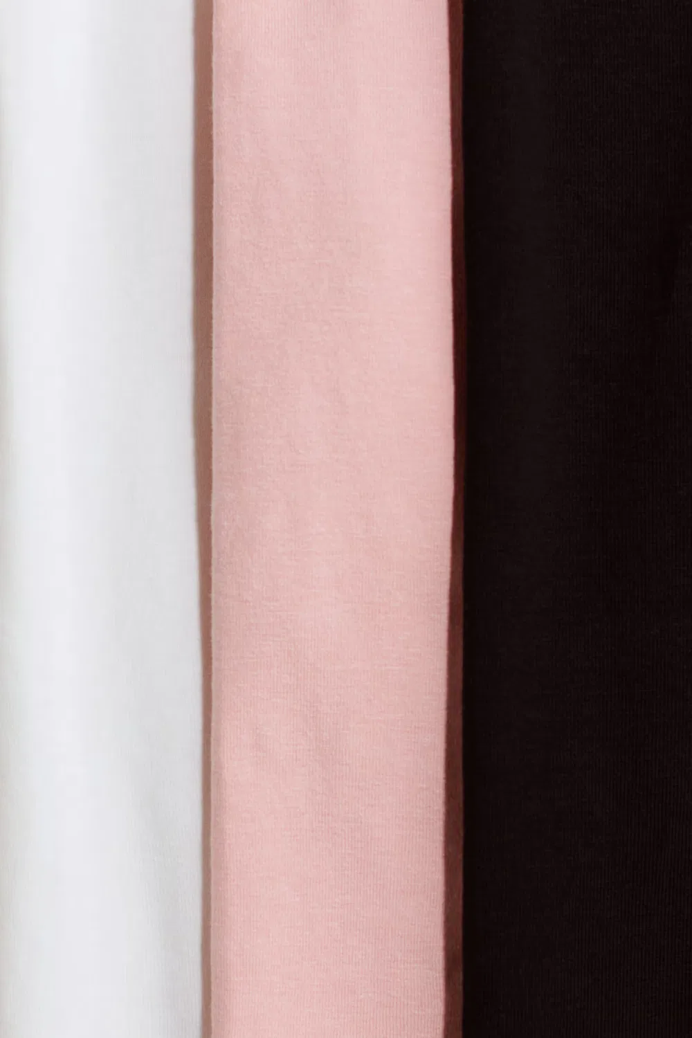 3 хлопковых леггинса в упаковке H&M, Hellrosa/Weiß/Schwarz — фото 2