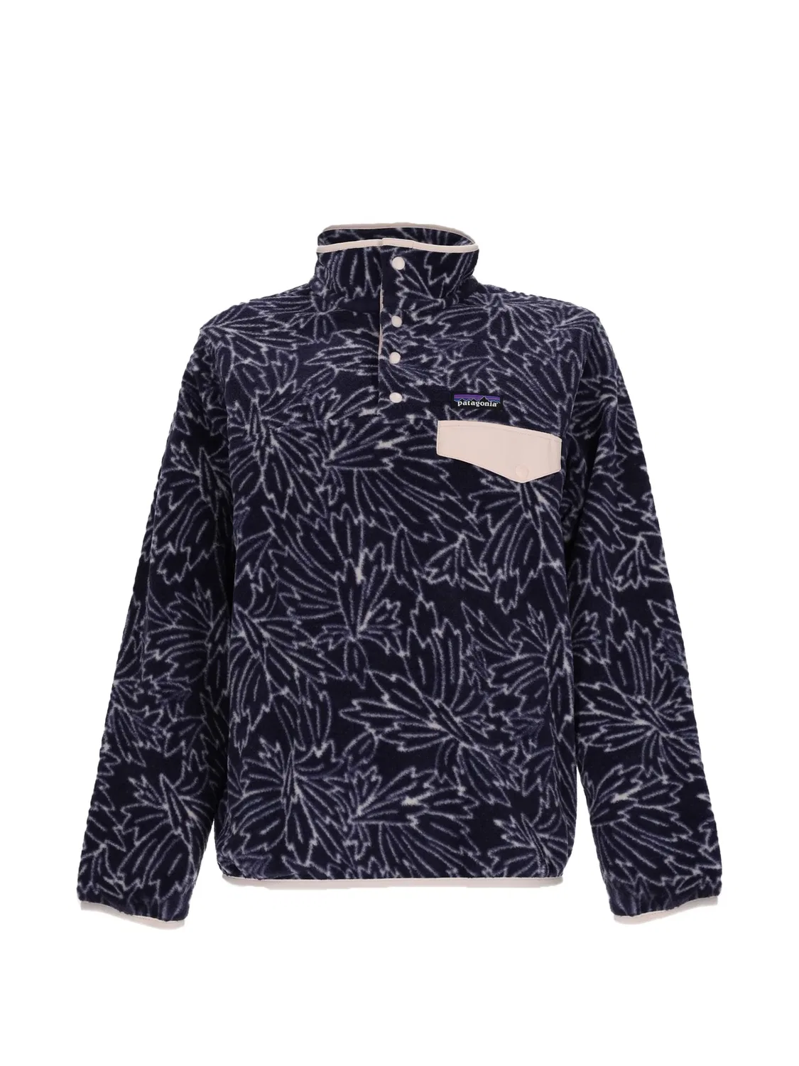 Patagonia Флисовый свитер Synchilla Snap-T синий