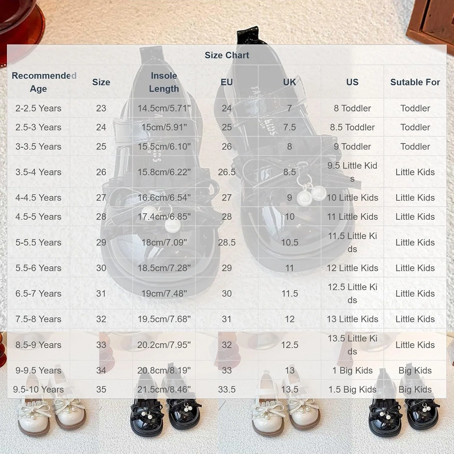 Детские туфли Мэри Джейн для девочек с бантом, модель Mary Jane Flats, Zzalalana, Black — фото 3