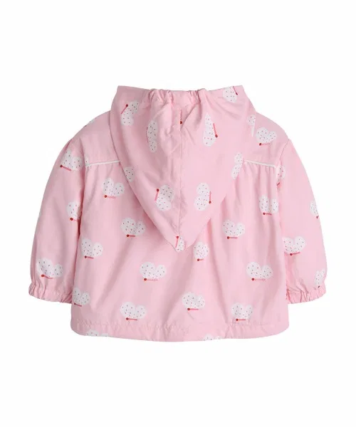 Детская куртка-ветровка с принтом Butterfly Blouson moimoln, Розовый — фото 3