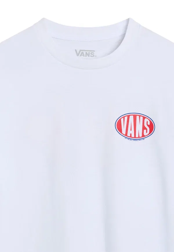 Футболка с принтом Spray on print T-shirt Vans, белый — фото 3