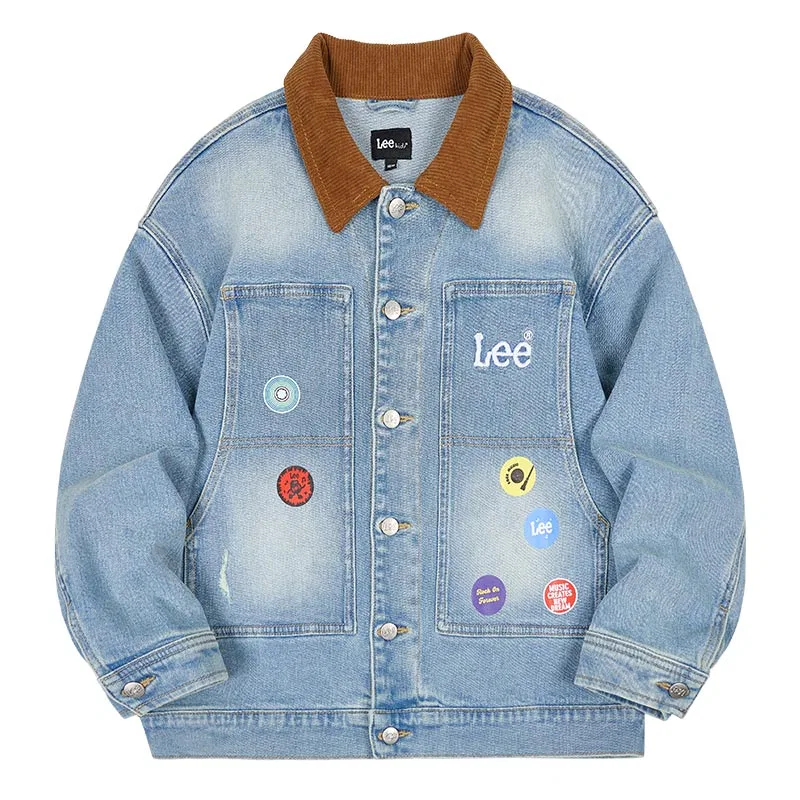 Детская куртка с воротником Lee Grade School, Light Blue