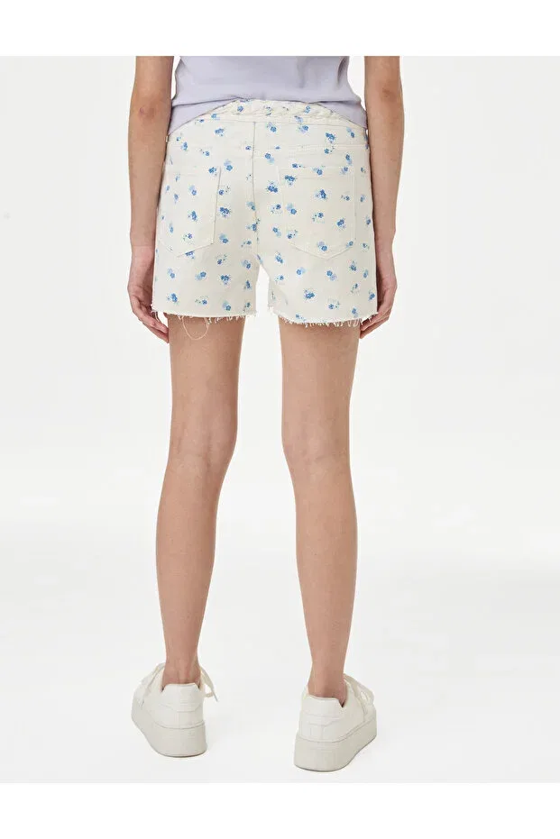 Детские шорты для девочек хлопковые Marks & Spencer, Nude Color — фото 4