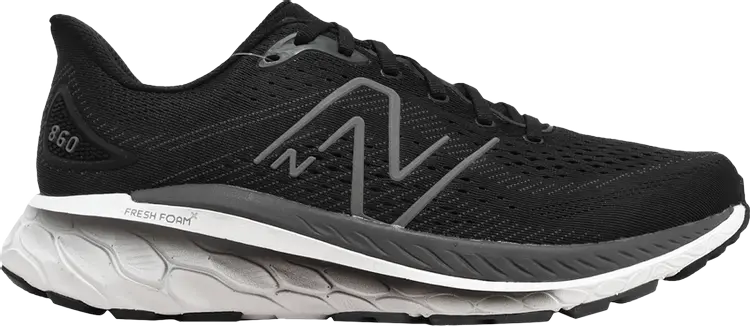 

Кроссовки New Balance Fresh Foam X 860v13 2E Wide 'Black Magnet', черный