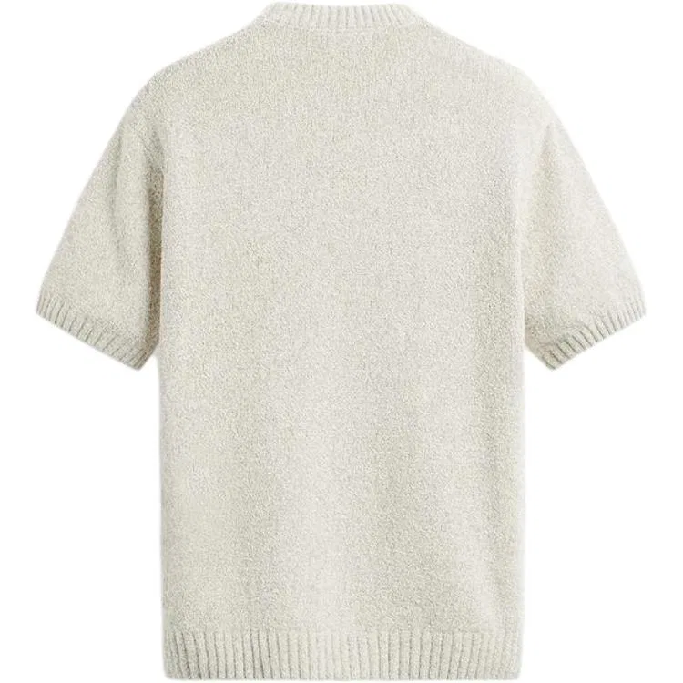 Мужская футболка с круглым вырезом прямого кроя Nude/Beige ZARA — фото 3