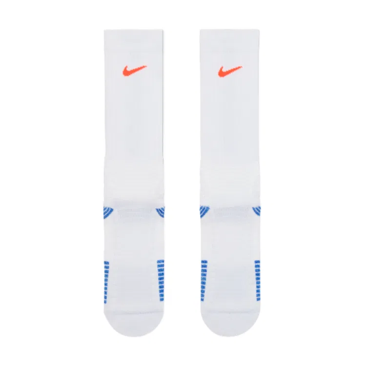 Носки Elite 2.0 Nike, White/Racing Blue/Light Aqua Blue/Bright Dark Red — фото 2