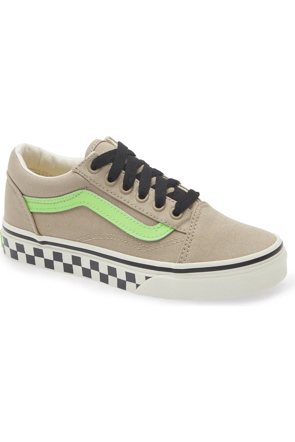 Кеды детские на низком профиле Old Skool Vans, Glow Bay Leaf