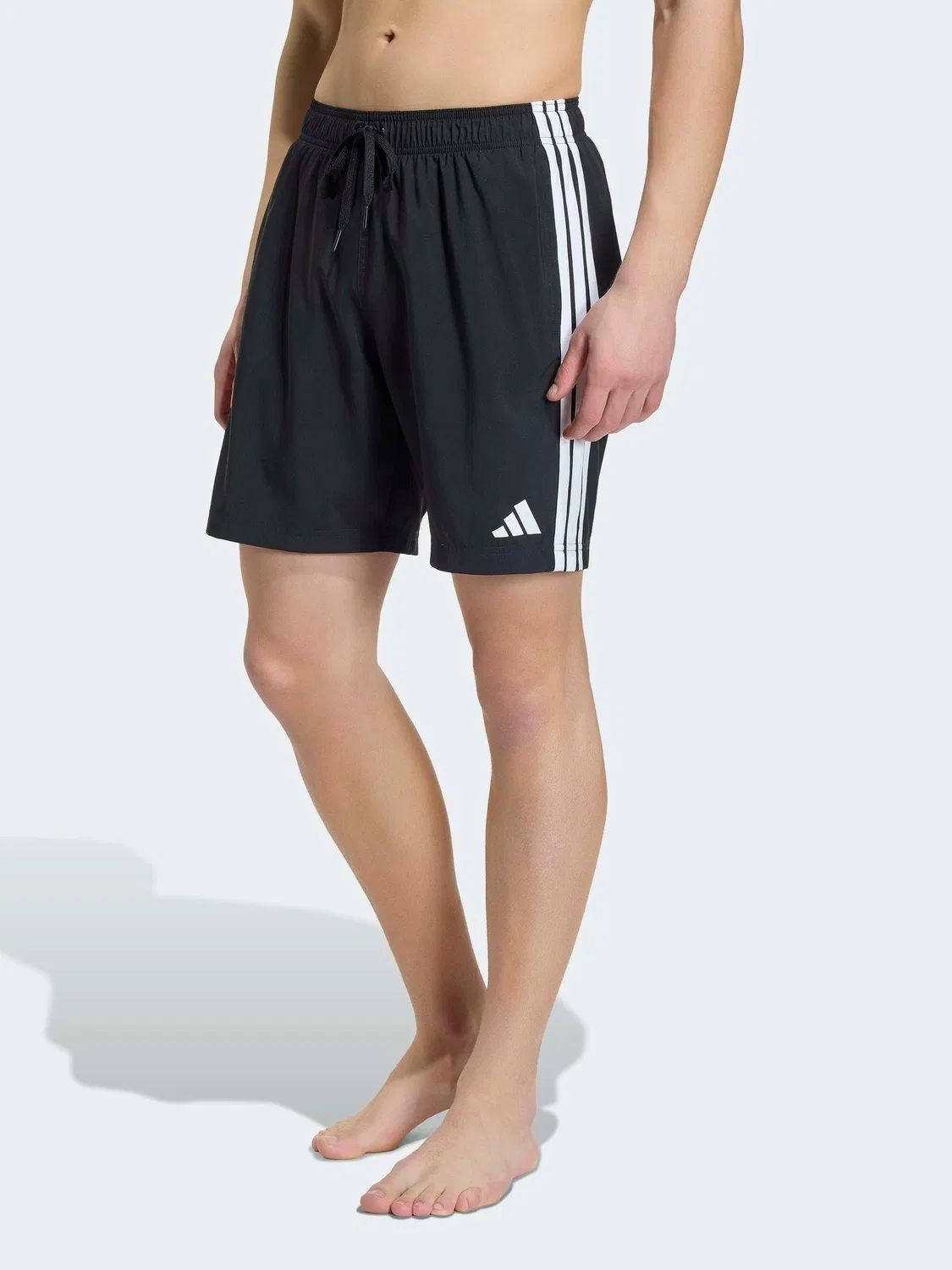 Плавки, 8-дюймовая длина adidas 3 Stripes adidas, черный