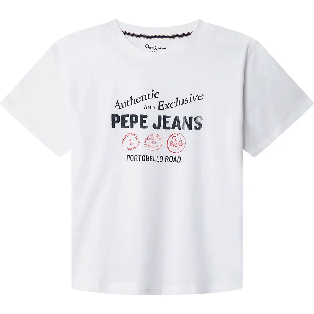 Футболка с коротким рукавом Carter Pepe Jeans, белый