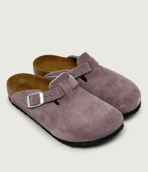 Детские сандалии-мюли Boston Leve Birkenstock, фиолетовый — фото 3