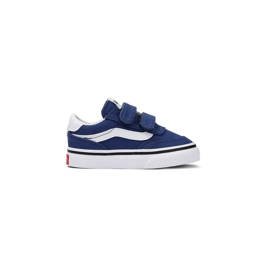 Детские кроссовки на липучках Brooklyn Ls V Vans, Черный — фото 3