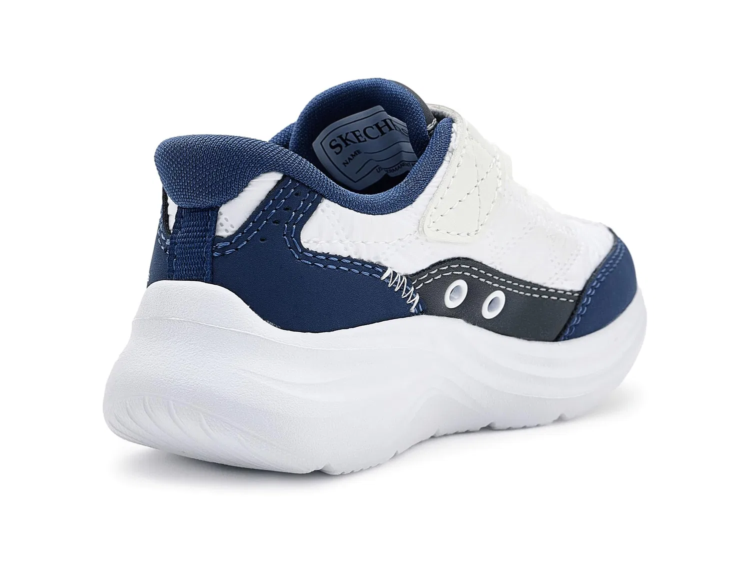 Кроссовки Hands-Free Slip-Ins-Comfy Sprints 404210N (для малышей) Skechers Kids, White/Navy — фото 4