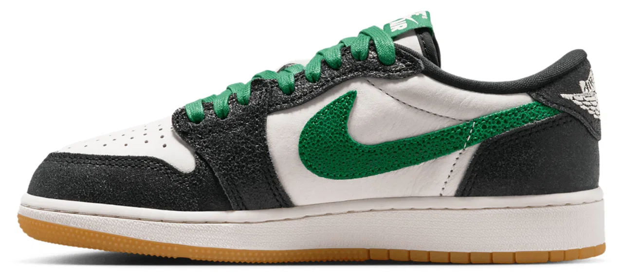 Кроссовки для мальчиков AJ 1 Retro Low OG Jordan, цвет Phantom/Green/Black — фото 2