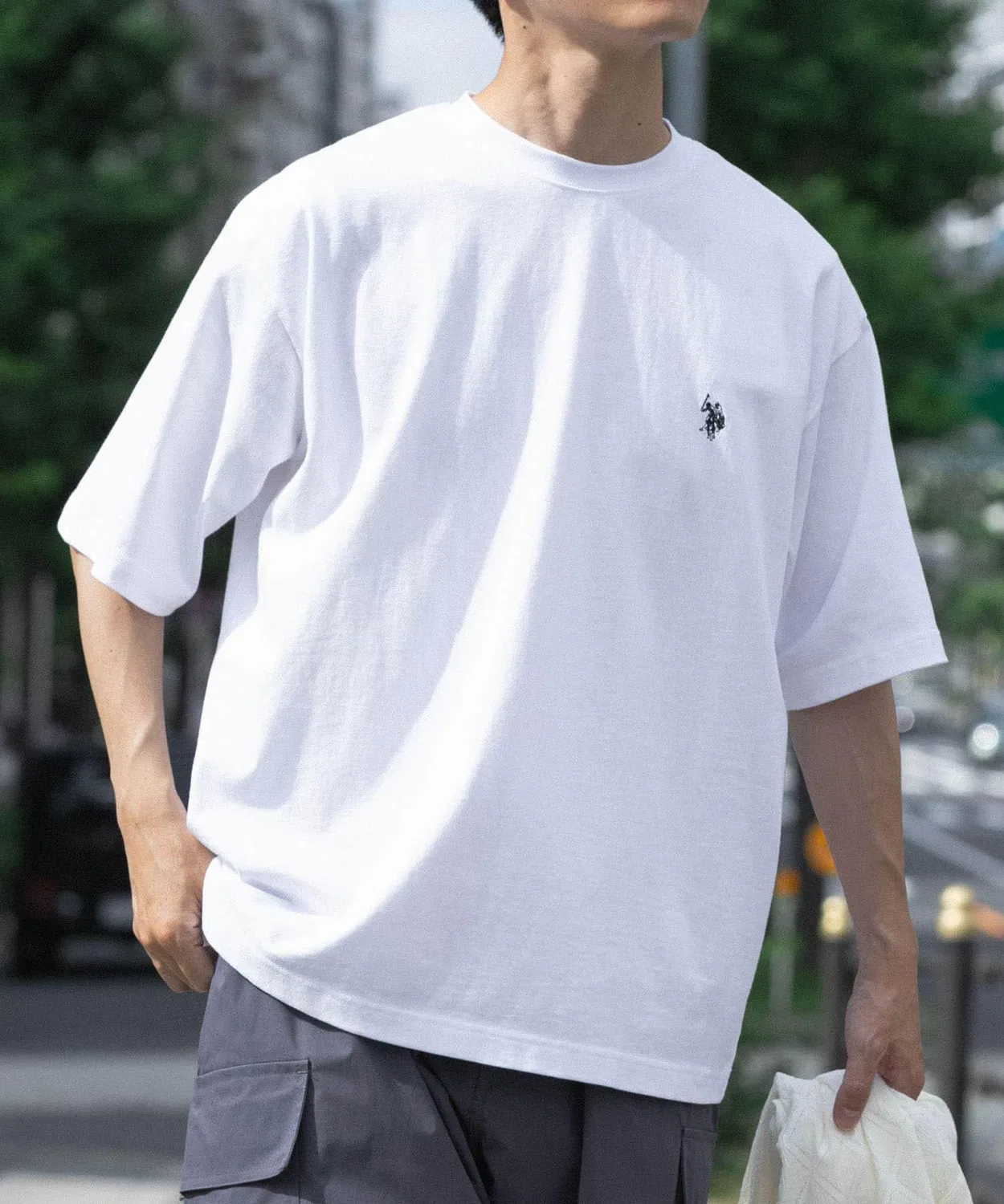 Мужская футболка с коротким рукавом из хлопка U.S. POLO ASSN., Blue — фото 4