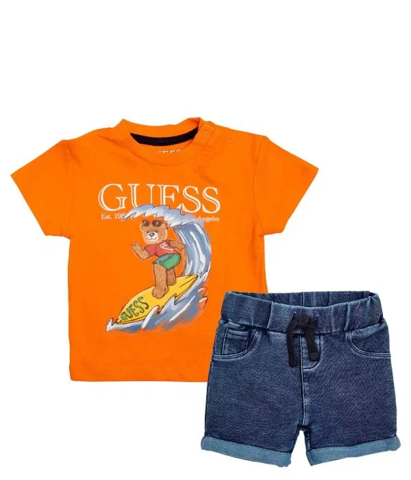 Детский комплект для девочек Regular Fit Guess, Arancione