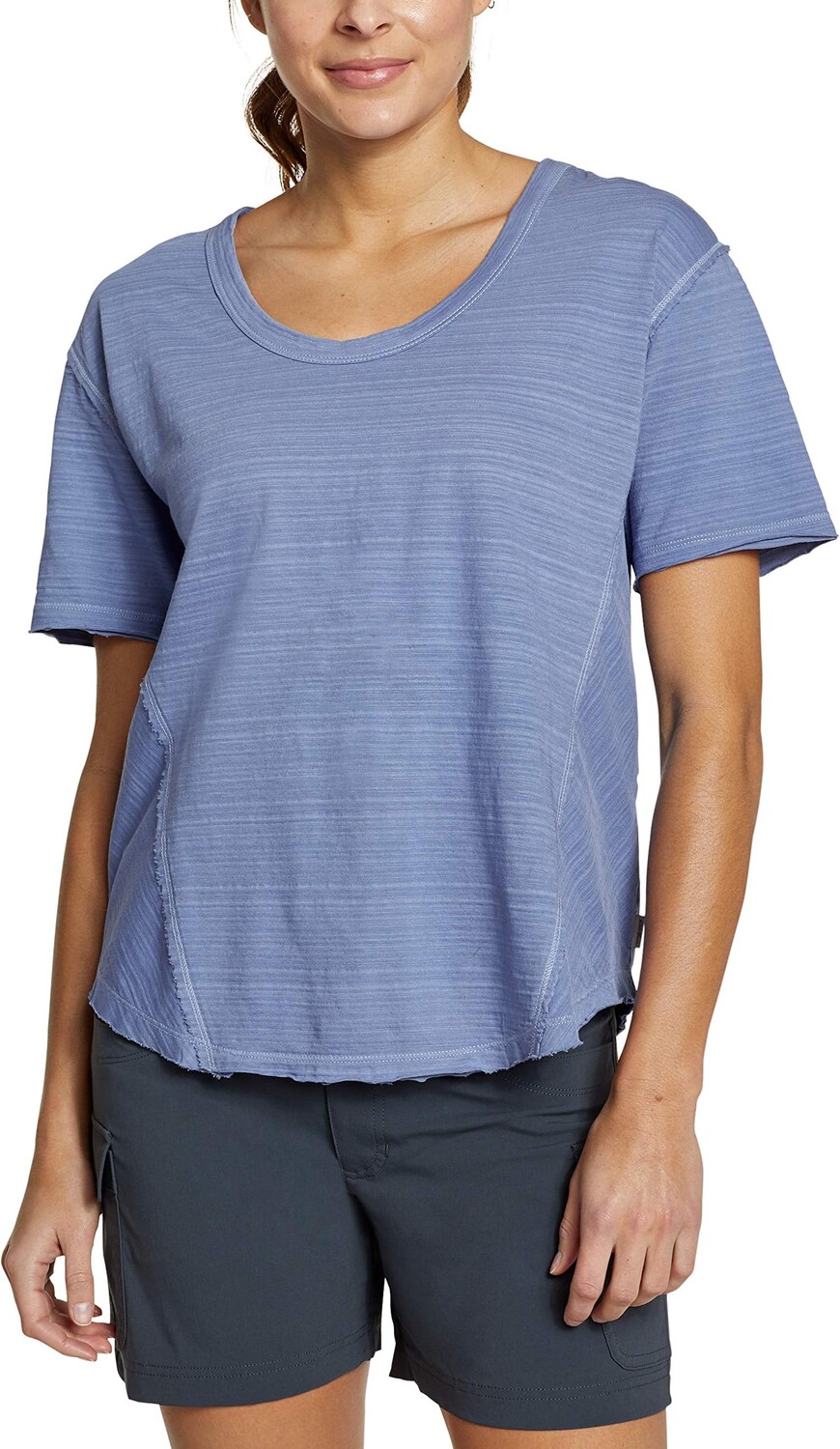 

Футболка Eddie Bauer Adventure Elbow U-Neck Tee, цвет Metal Blue