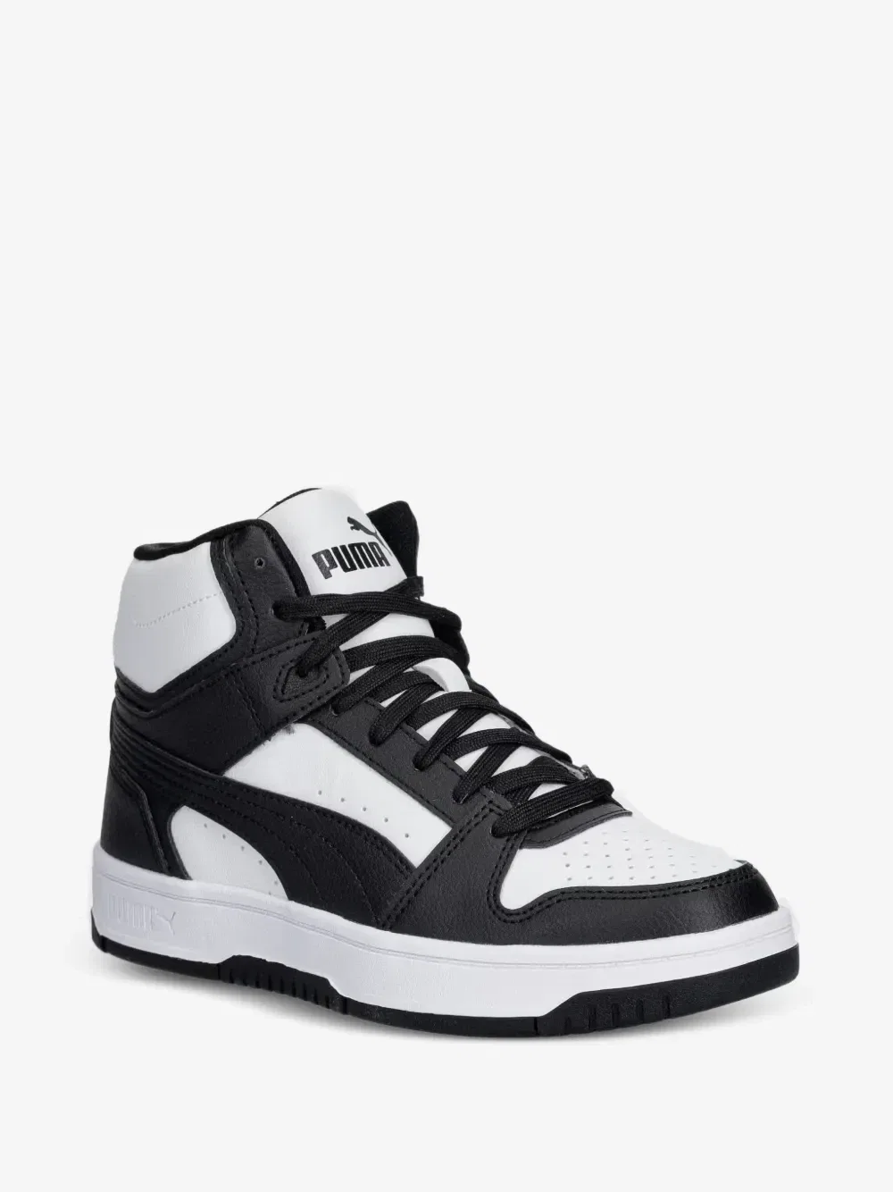 Высокие кроссовки Rebound Slam Mid со вставками Puma Kids, черный