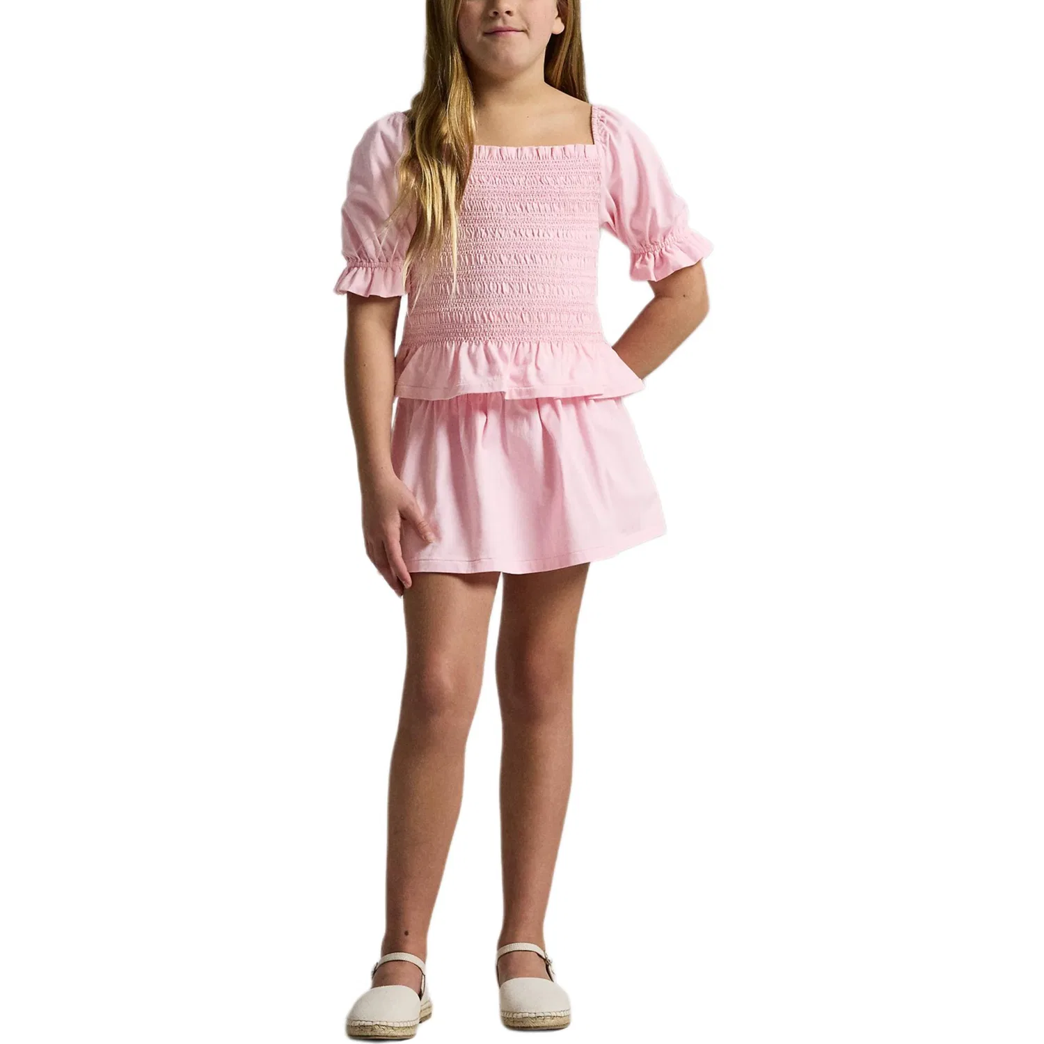 Детская юбка для девочек хлопковая Polo Ralph Lauren, Pink — фото 4