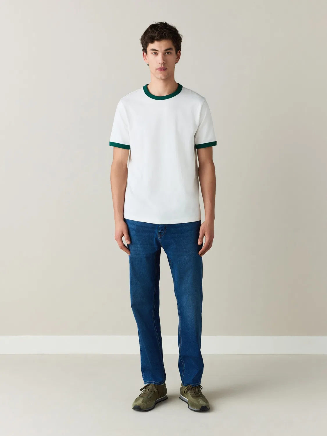 Джинсы slim fit Motionflex с льном Next, Blue Denim — фото 2