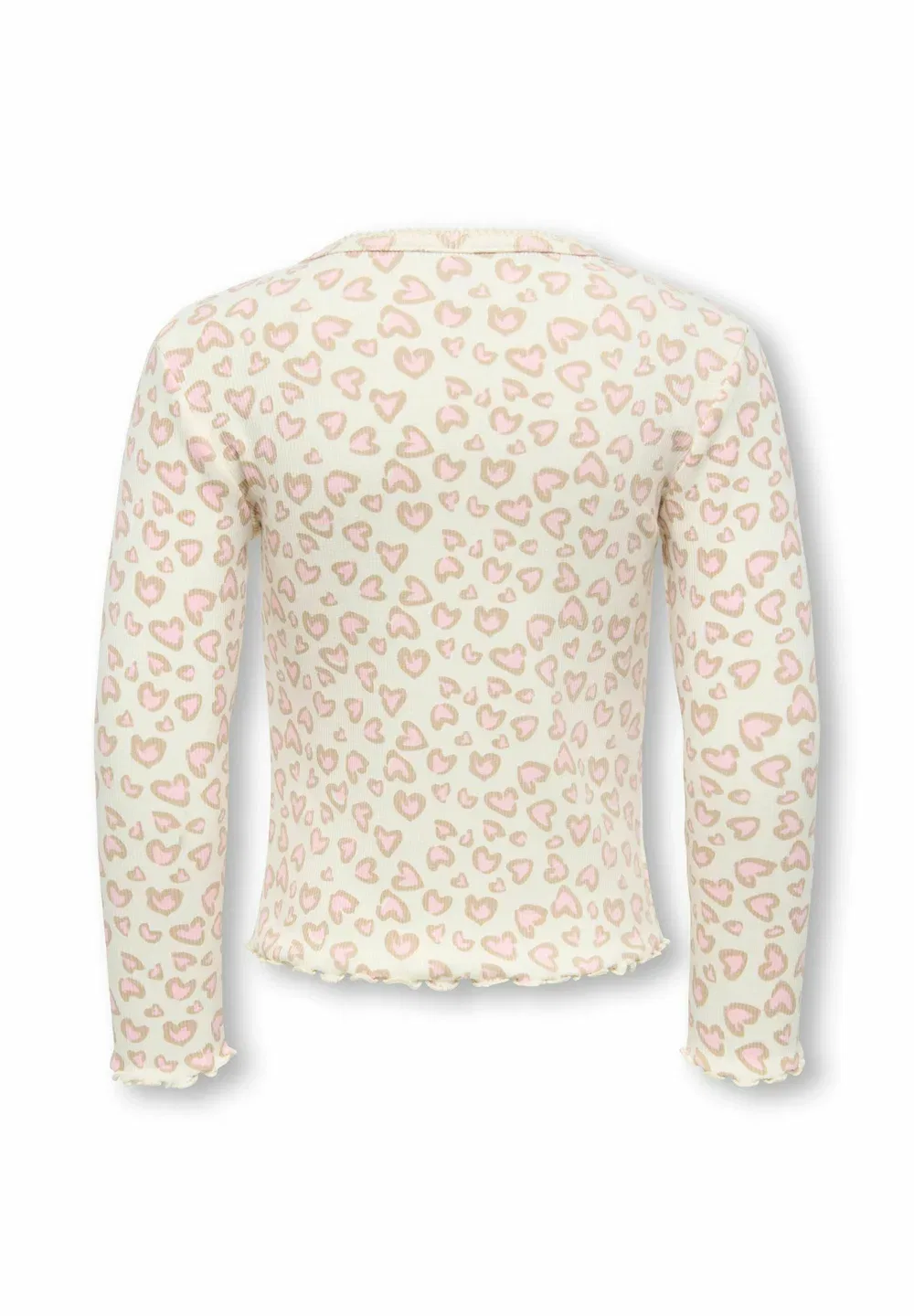 Kmgtrinny life aop ls o-nck top jrs noos - long sleeved top Only Mini, Tofu — фото 3