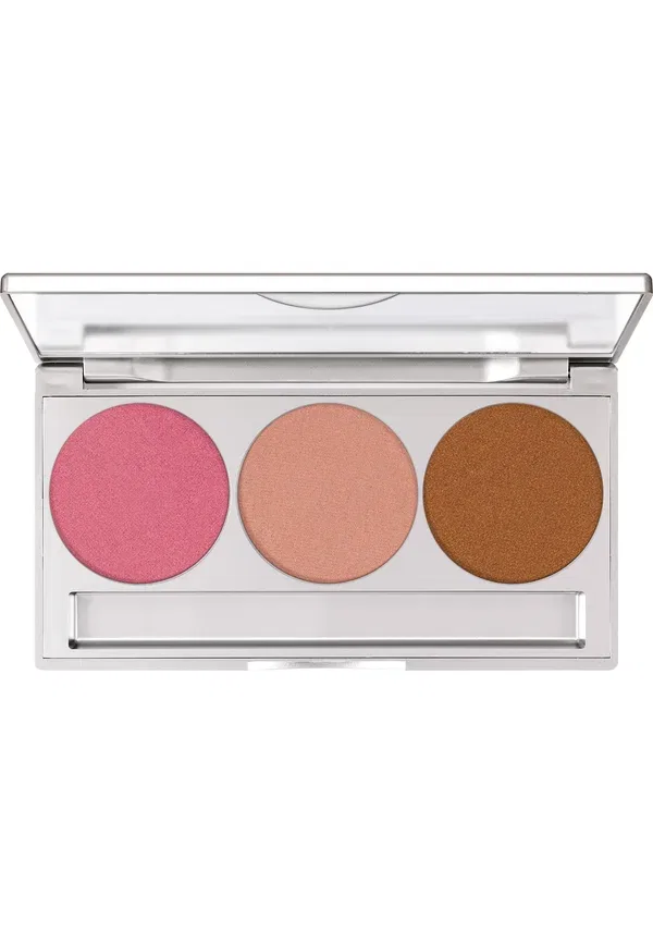 Набор для создания сияющего макияжа Glamour Glow Trio - хайлайтер 9 г Kryolan, цвет glow 1 — фото 2