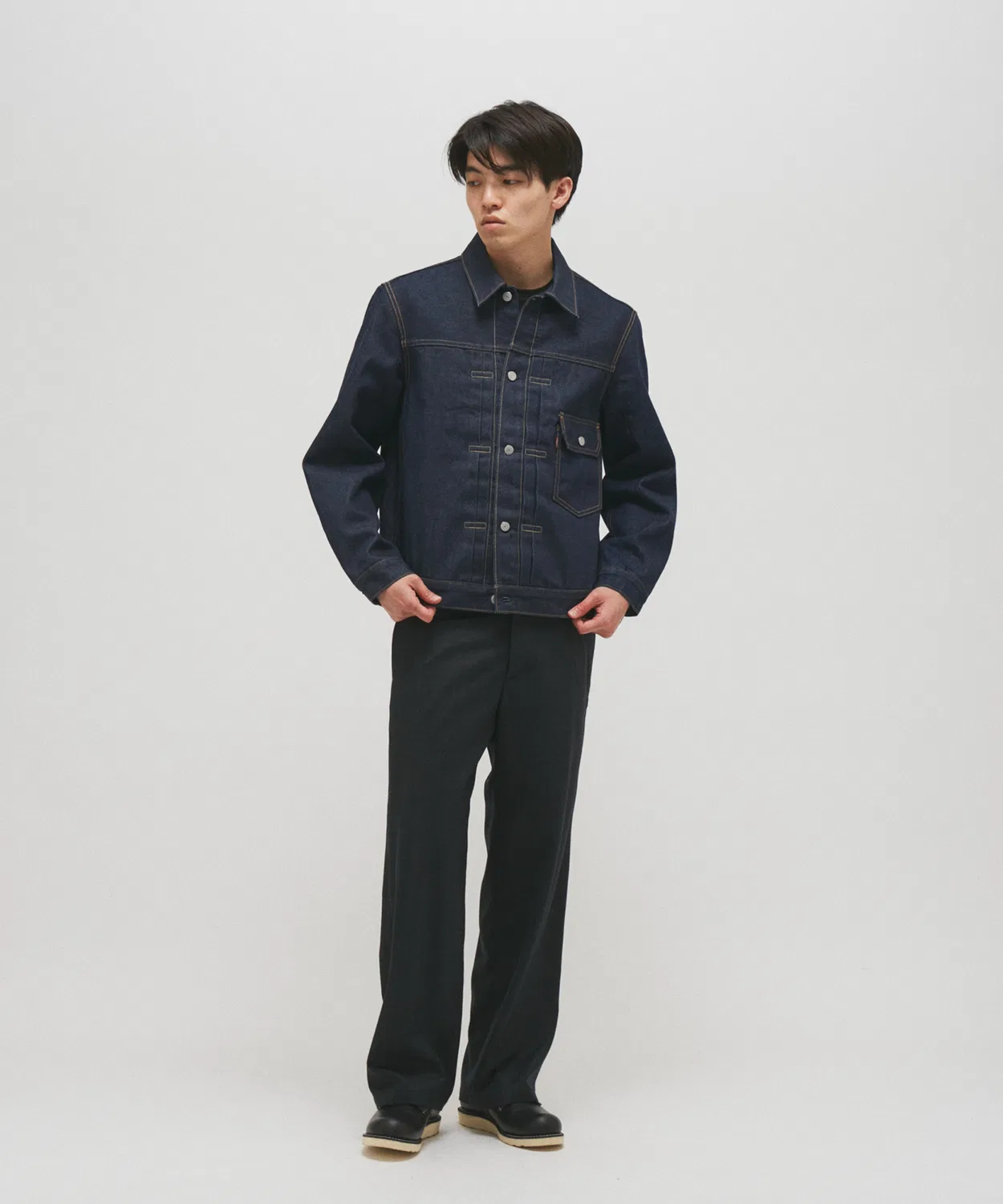 Мужская джинсовая куртка с длинным рукавомLevi's TYPE1 Trucker, Indigo — фото 4