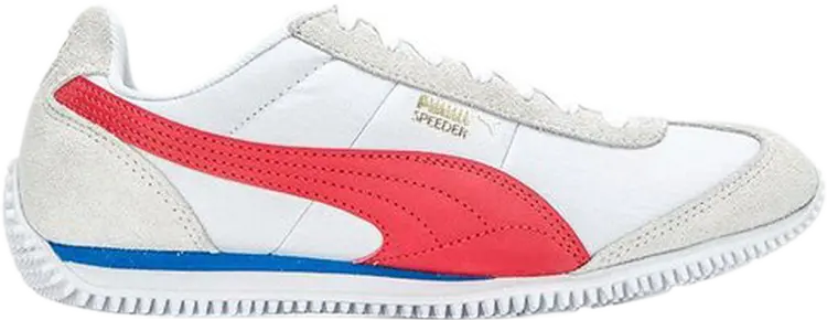 

Кроссовки Puma Speeder SD White High Risk Red, белый