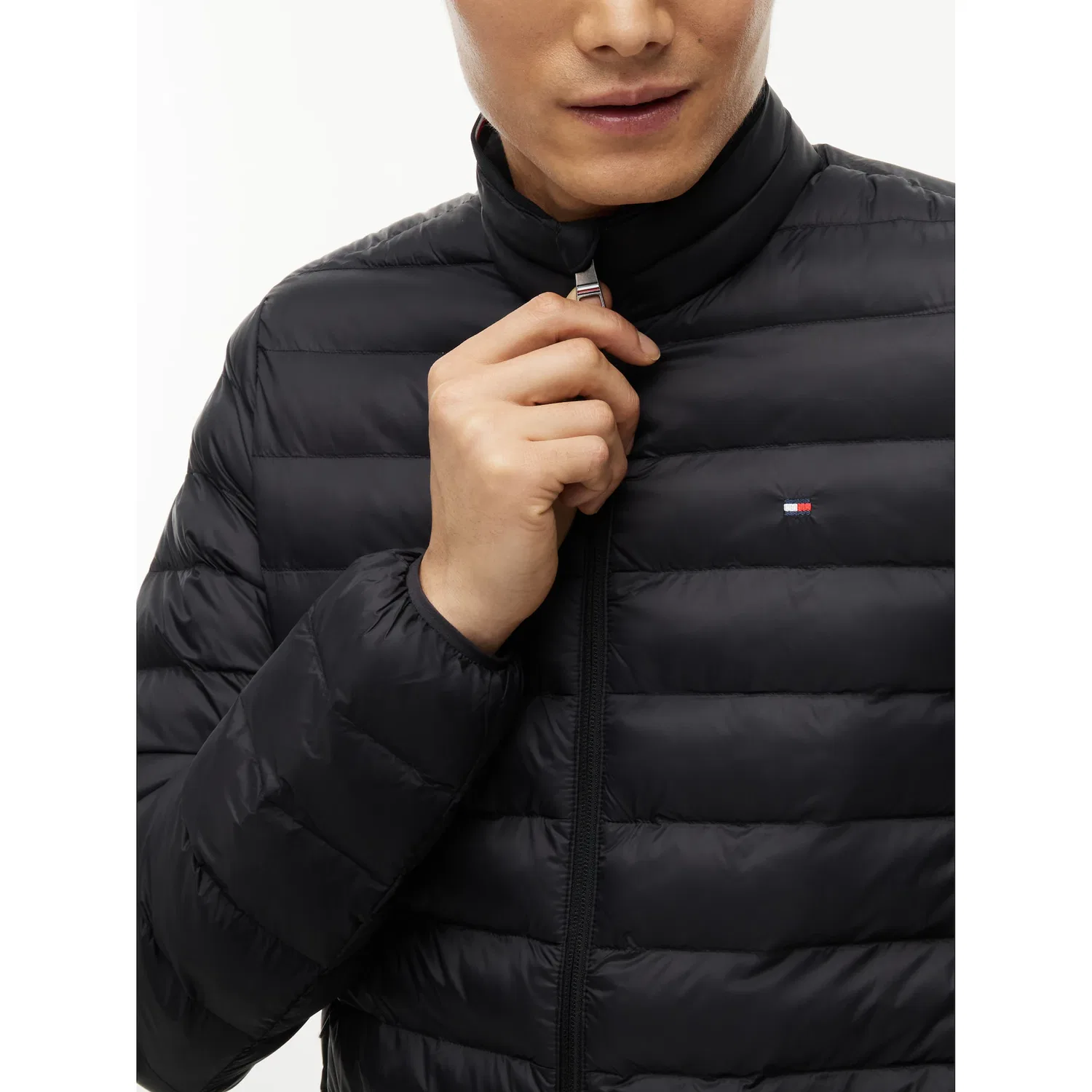 Мужская стеганая куртка CORE PACKABLE RECYCLED JACKET Tommy Hilfiger, Black — фото 4