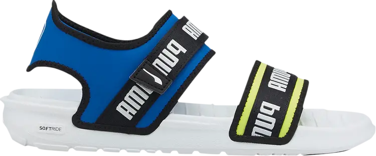 Сандалии Puma Wmns Softride Slide Wordmark - White Royal, белый