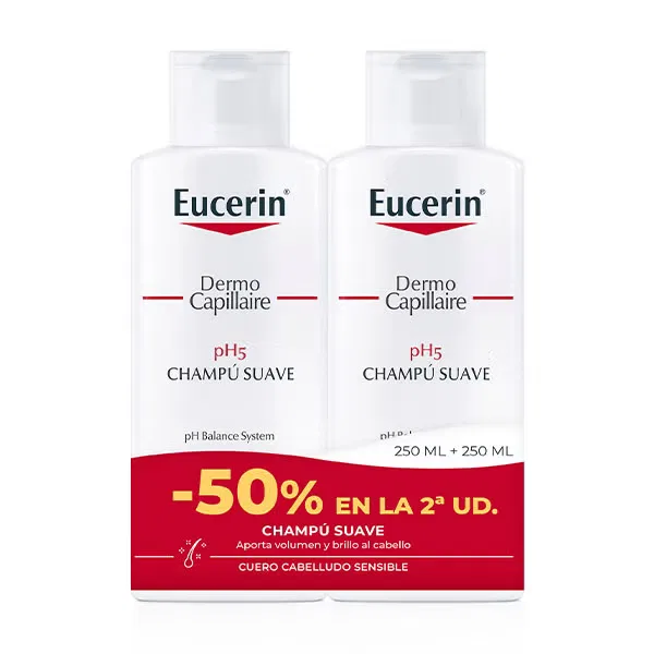 Шампунь для чувствительной кожи головы 1 шт. Duplo Champú Suave Eucerin