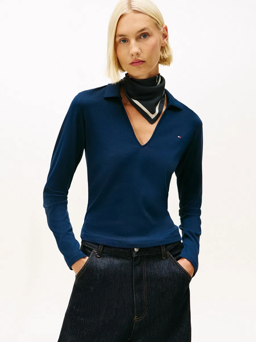 Футболка TOMMY HILFIGER 'Cody' цвета морской волны — фото 3