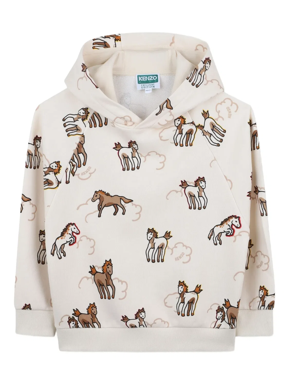 Худи с лошадьми Kenzo, нейтральные
