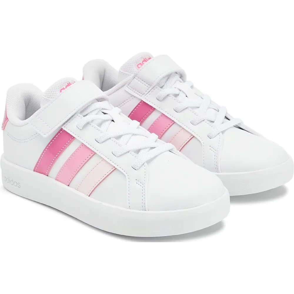 Детские слипоны Grand Court 3.0 Adidas, White/Pink