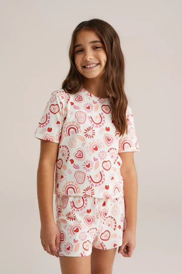 Пижамный комплект из хлопка Set We Fashion, all-over print