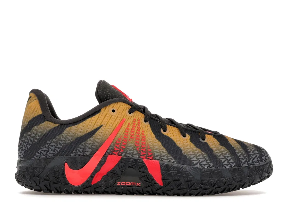 Детские кроссовки для баскетбола с принтом Nike Ja 3 Nike, Anthracite/Bright Crimson/Yellow Ochre