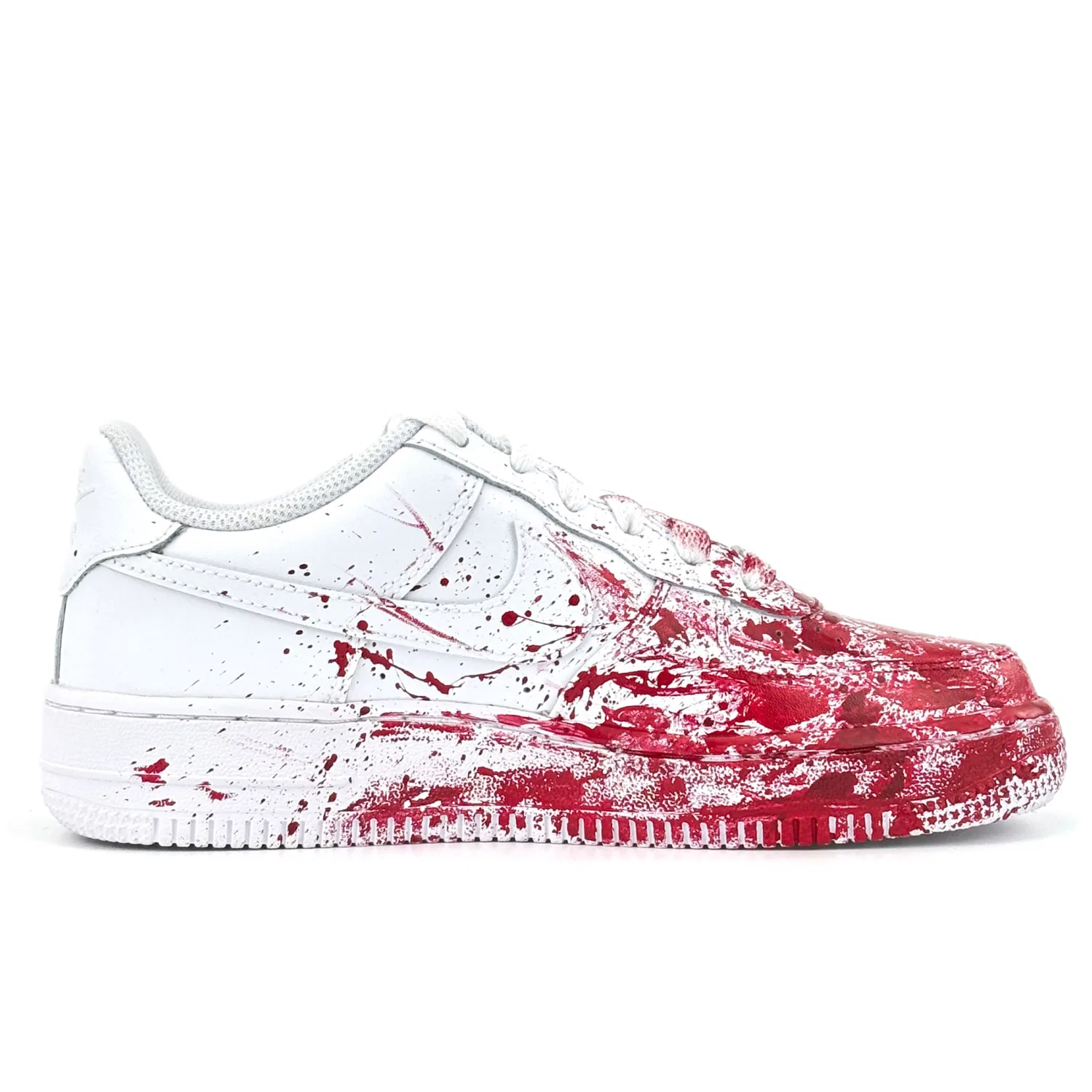 Кроссовки для скейтбординга Nike Air Force 1, Red White — фото 3