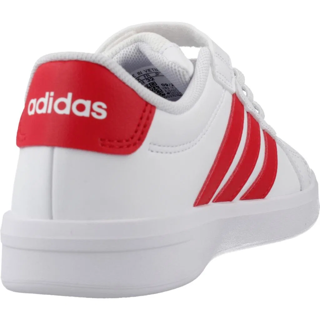 Детские кроссовки с липучкой Grand Court 3.0 El Adidas, Weiß — фото 3