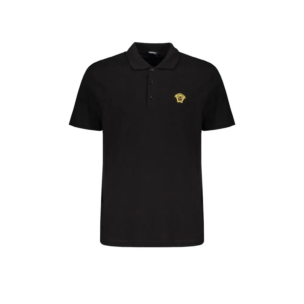 Мужская футболка с вышитым логотипом, Black Versace