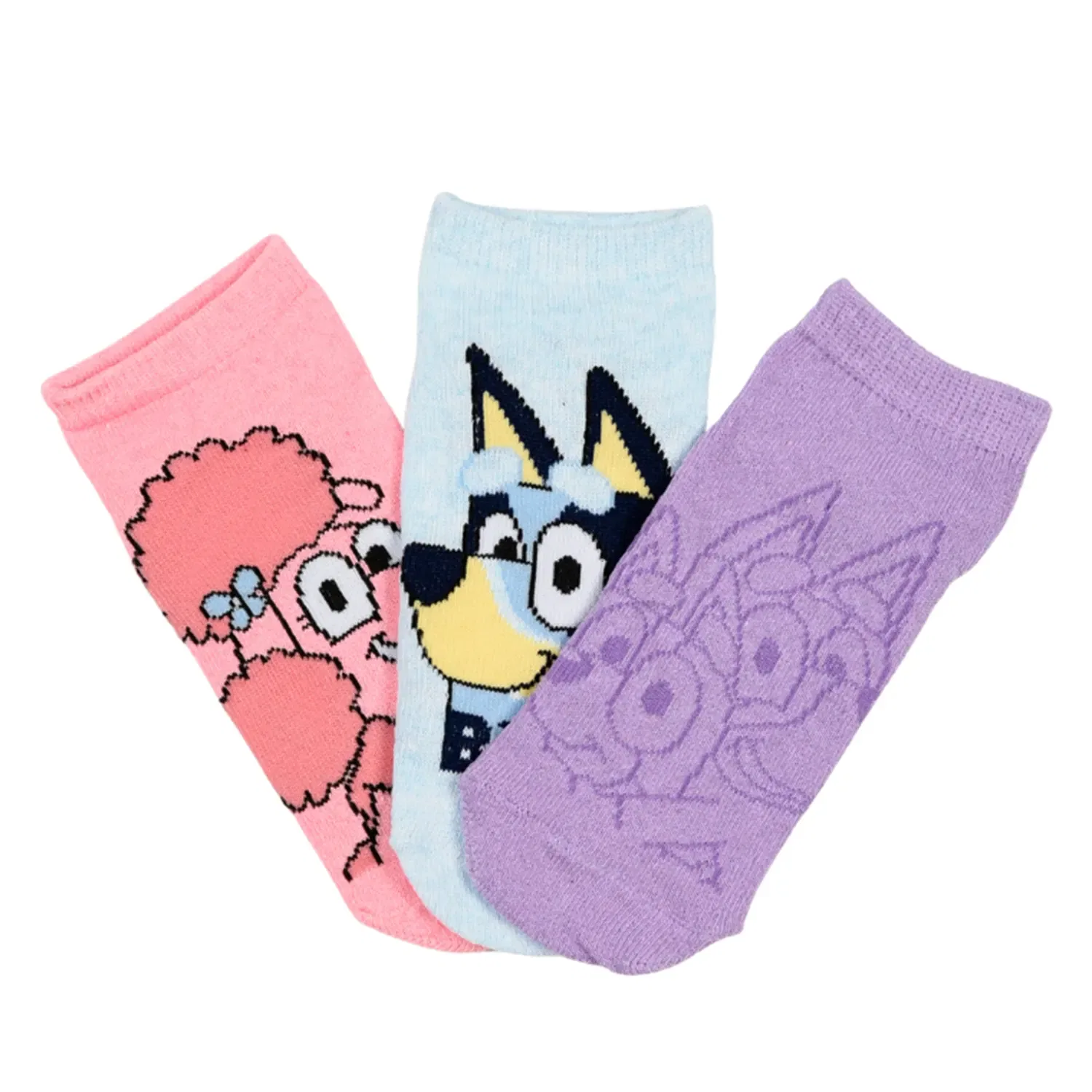 Носки детские с принтом комплект 6 пар Bluey, разноцветный — фото 4