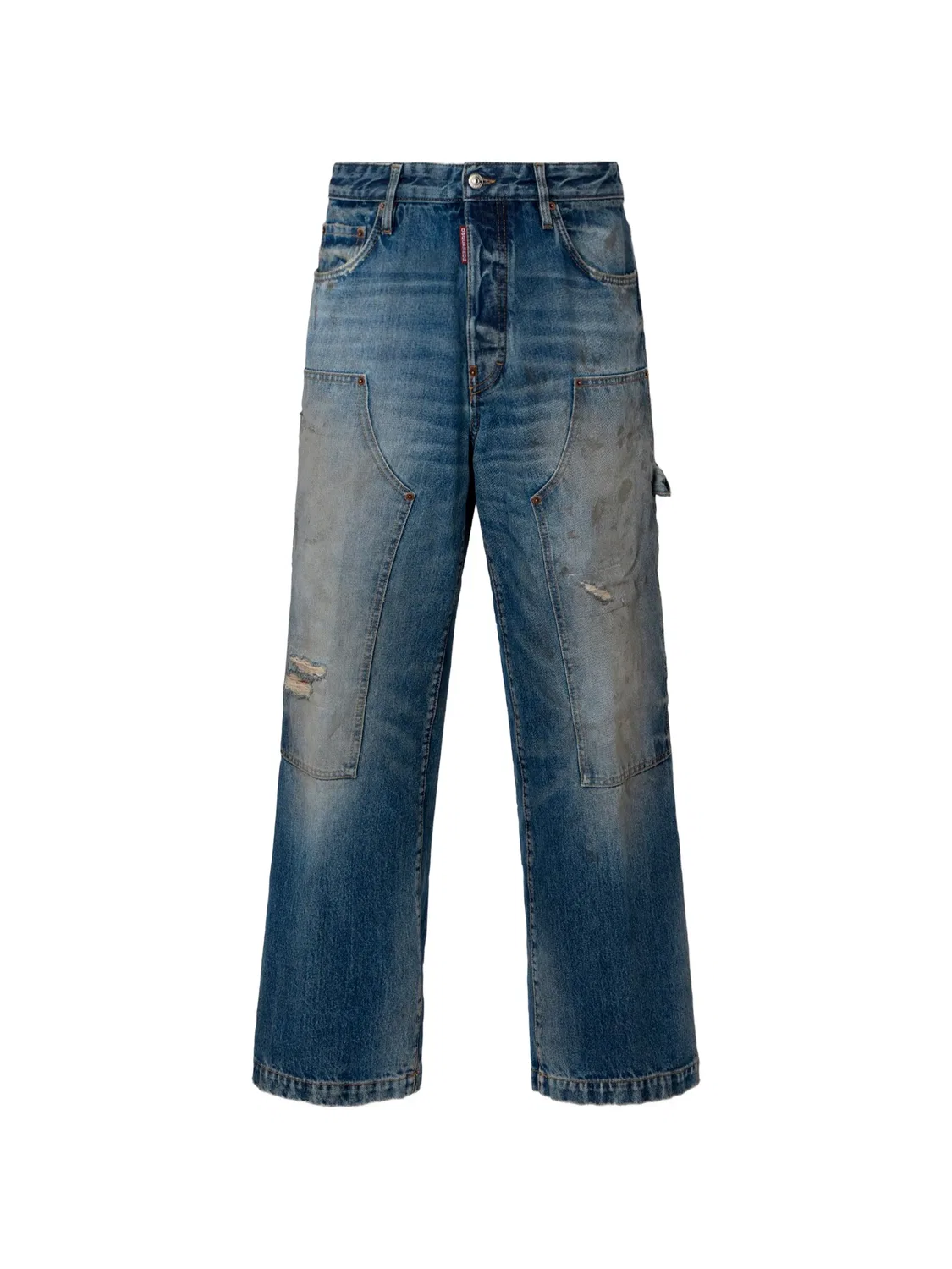 Джинсы Grease Monkey синие DSQUARED2, синий