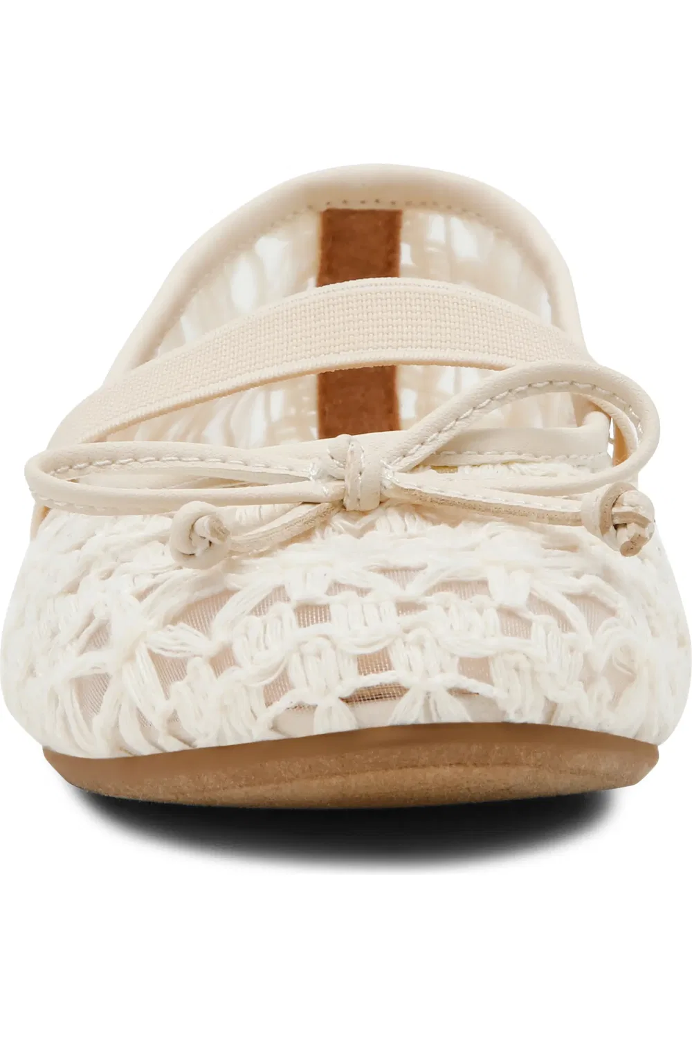 Детские туфли Мэри Джейн на плоской подошве Moppet Mesh DV by Dolce Vita, Ivory — фото 4