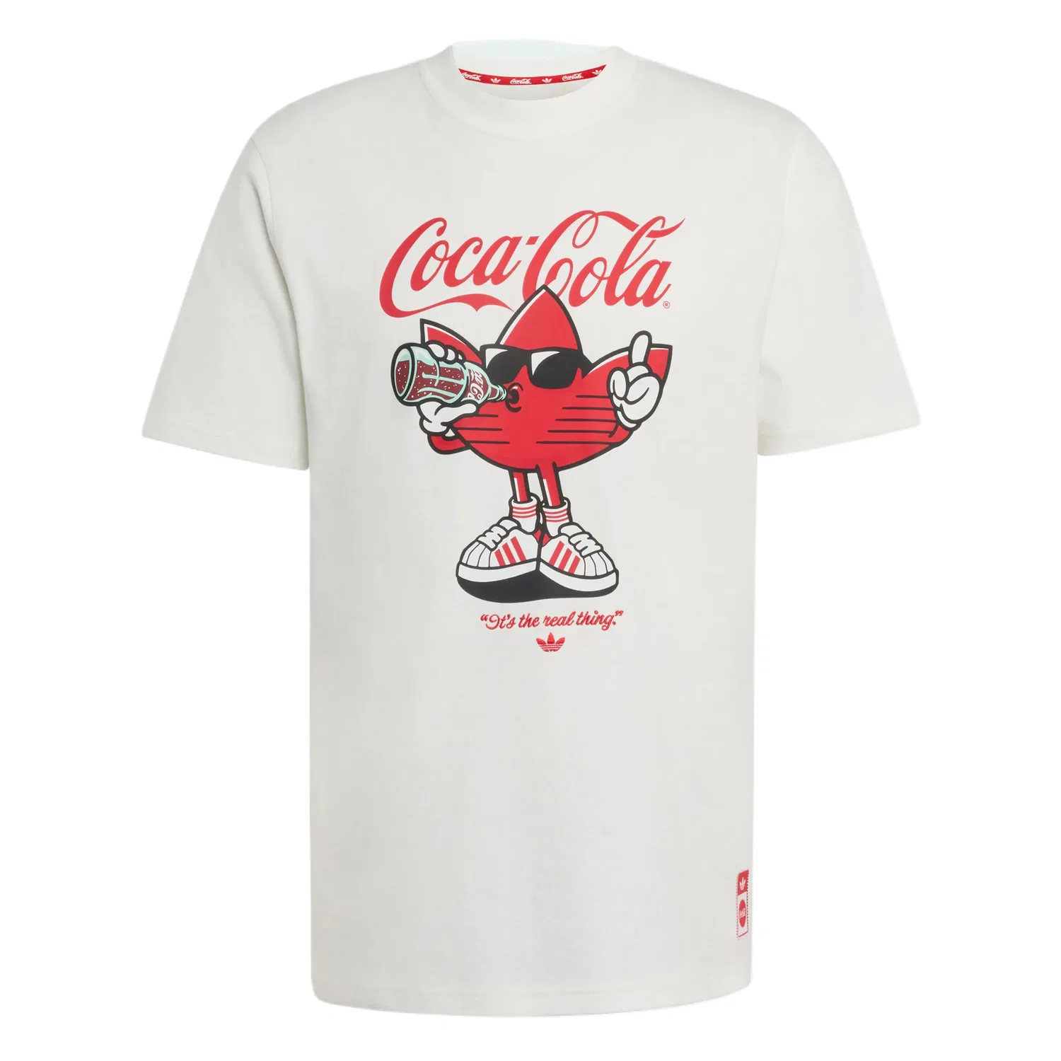 Футболка с принтом Coca-Cola, белая, Adidas Originals, White