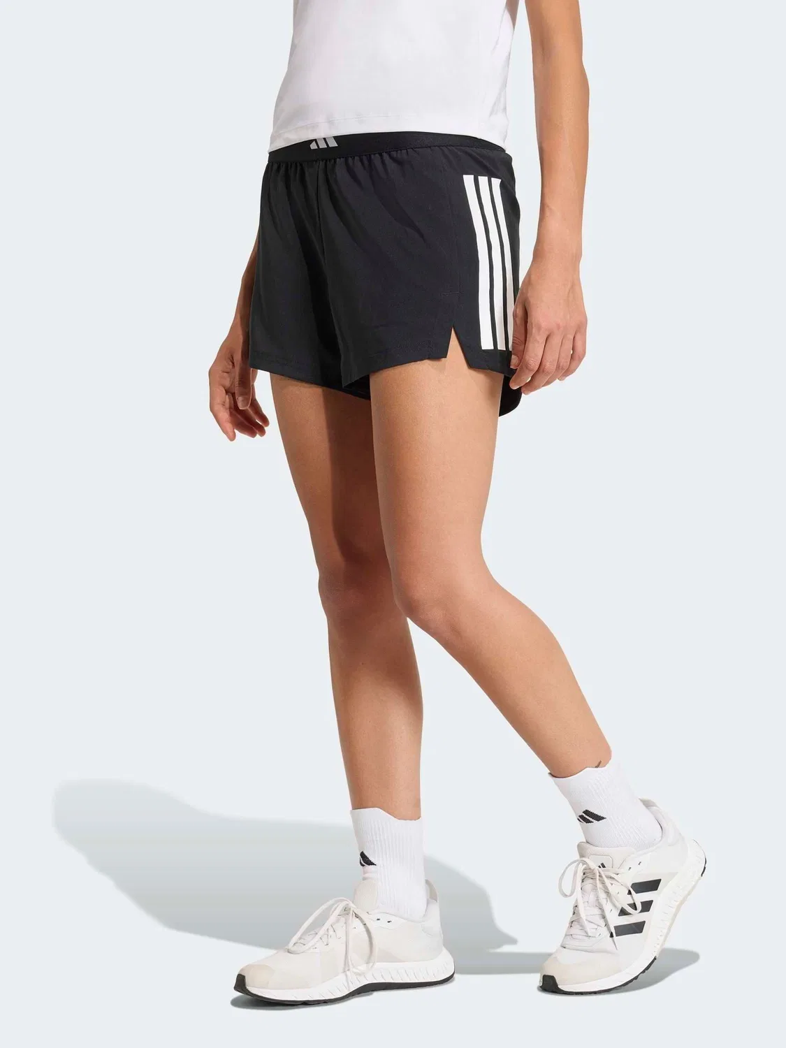 Шорты тренировочные Hyperglam 3-Stripes Woven adidas, черный