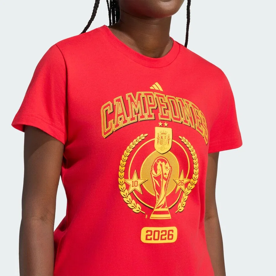 Спортивная футболка ADIDAS PERFORMANCE Performance Shirt 'FEF H WIN26 TW' красного цвета — фото 4