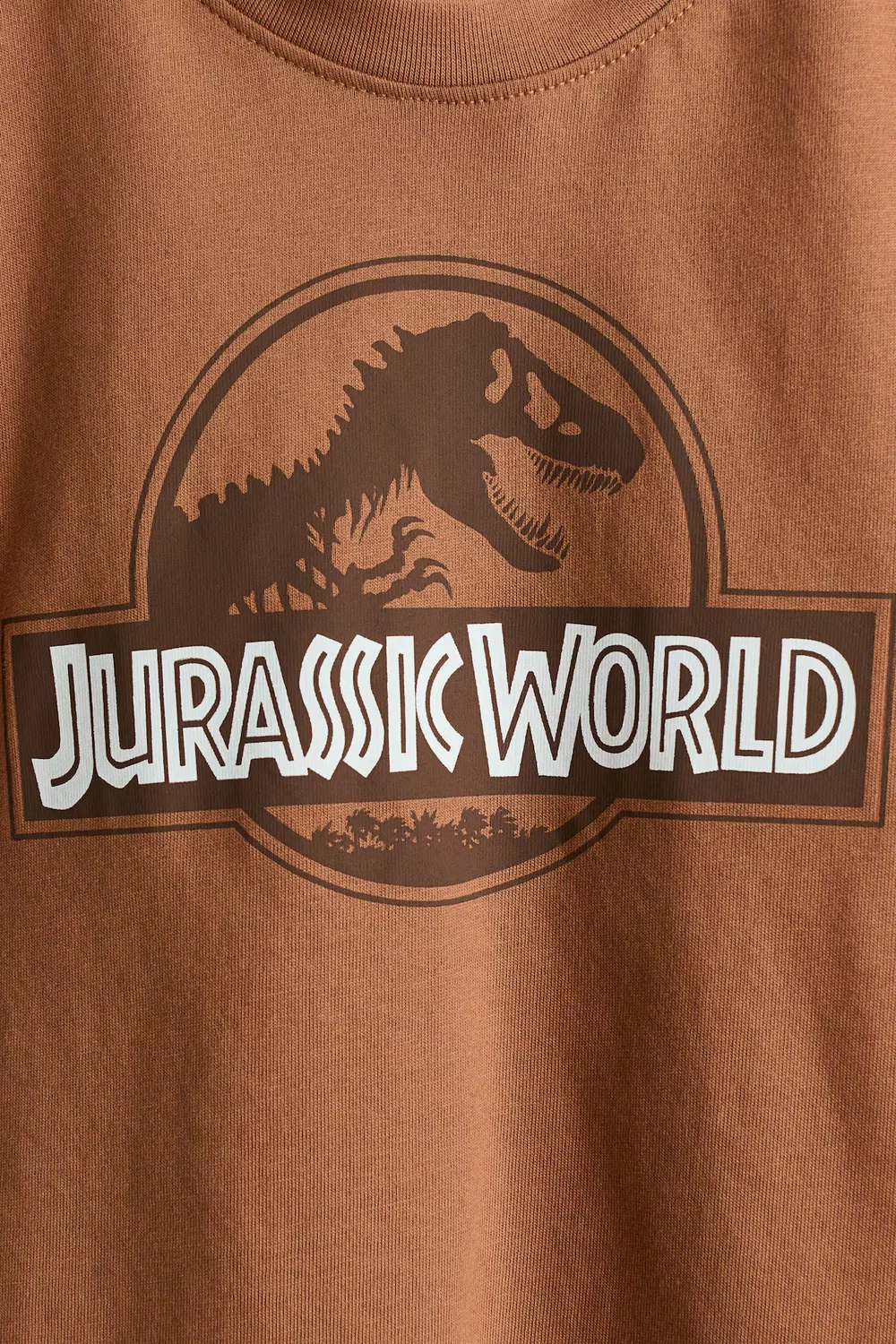 Футболка оверсайз с принтом H&M, Dunkelbeige/Jurassic World — фото 2