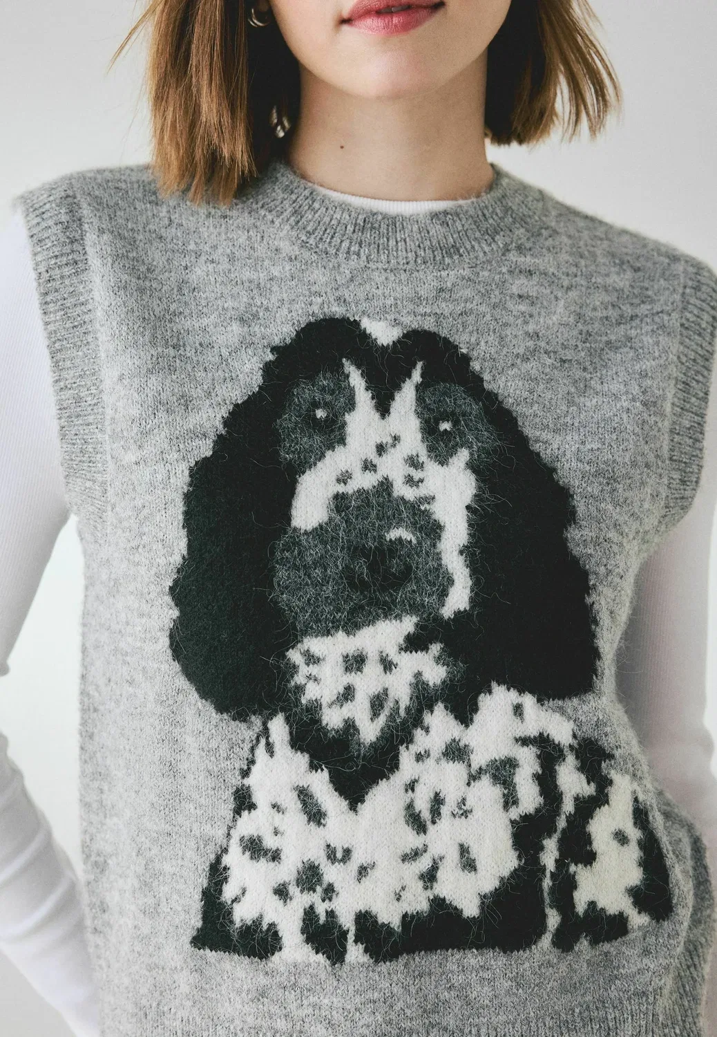 Майка стандартного кроя Next, Grey Dog — фото 4